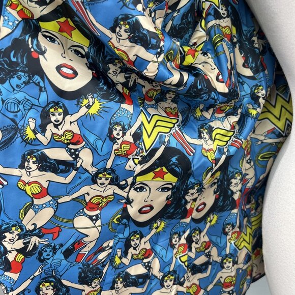 Wonder Woman Size 16 DC Comics Navy Blue Women Blazer Jacket Single Button Lined - Picture 2 of 12